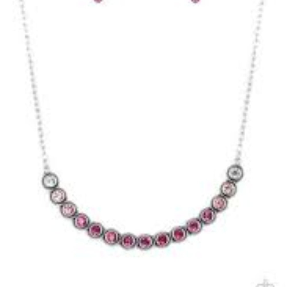 5 For $20! Throwing SHADES - Pink Paparazzi Necklace ombre